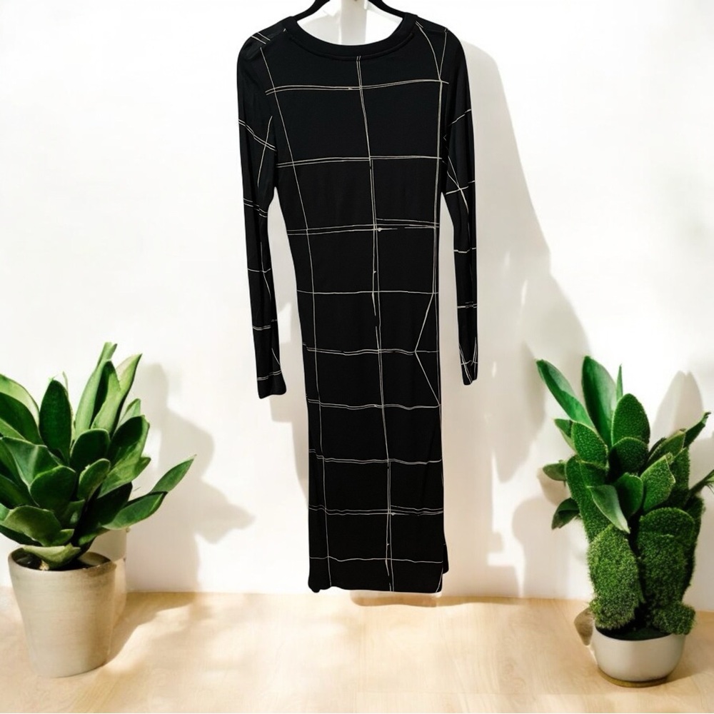 HUGO Boss Esetta Window-Pane Sheath Dress No Size/Care Tag (Small)